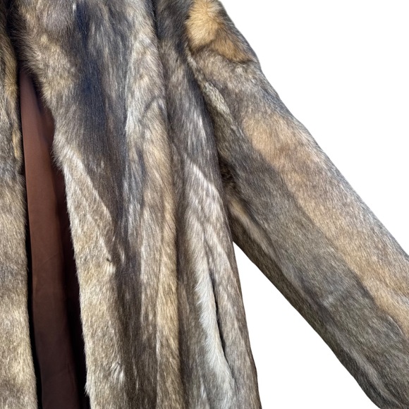 Vintage Safuron Coyote Real Fur Coat - Picture 2 of 4